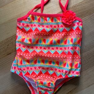 Size 3-6 M BRAND NEW W TAGS!! Op Infant Girls One Piece Swimsuit